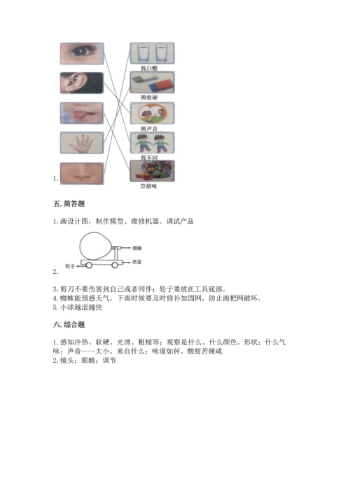 苏教版一年级上册科学 期末测试卷含答案解析.docx