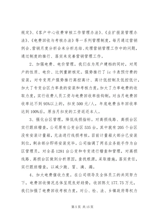 电力企业安全生产总结及明年计划.docx