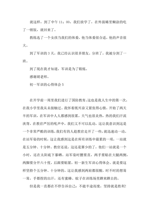 初一军训的心得体会 (2).docx