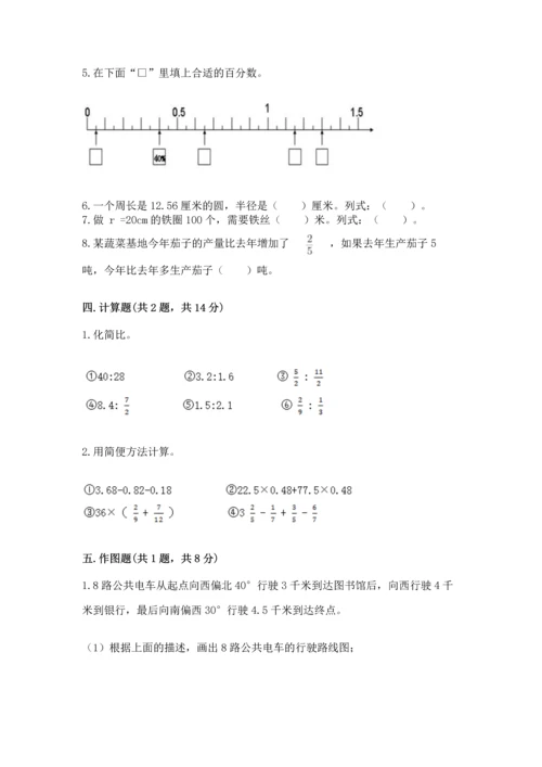 人教版六年级上册数学期末测试卷（突破训练）word版.docx