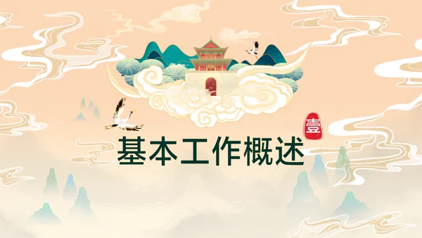 橙色中国风企业工作汇报