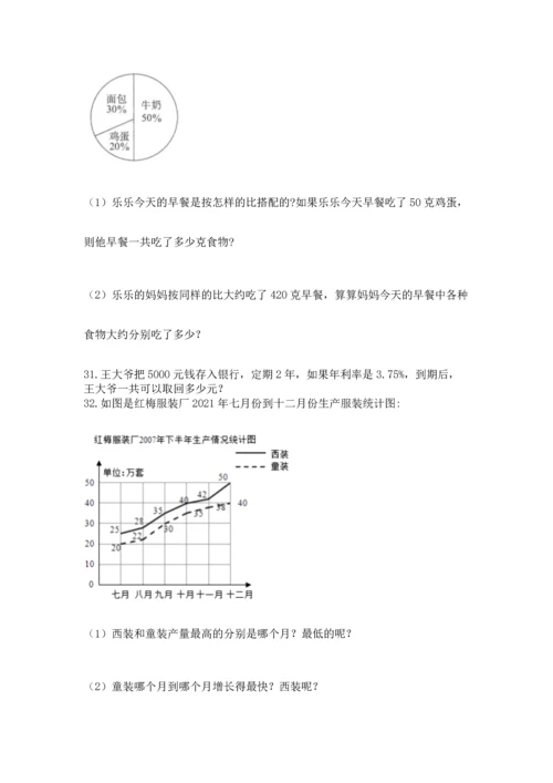 六年级小升初数学解决问题50道精品带答案.docx