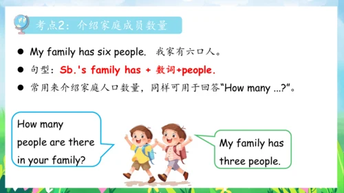 Unit 6 Meet my family 复习课件（单词+句型+语法+语音+阅读指导）（共100张