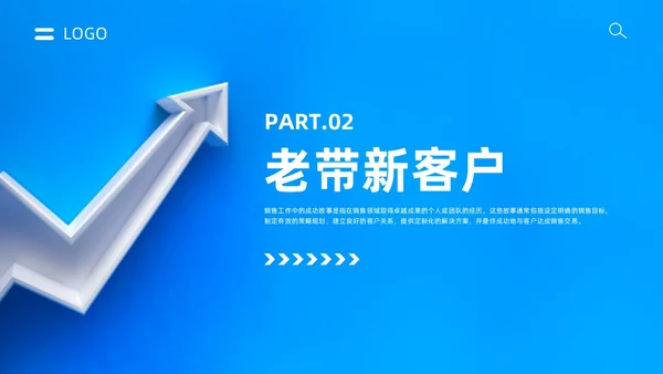 蓝色简约风销售成功案例分享课件销售经验分享