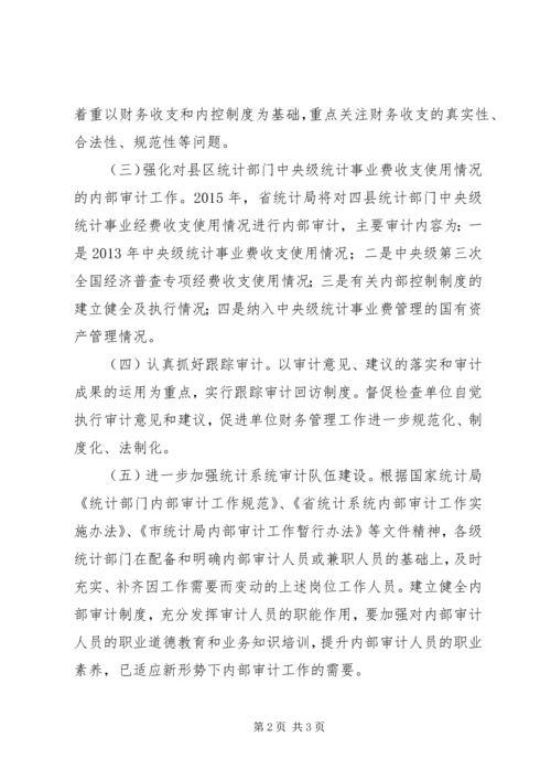 统计局内部审计工作计划.docx