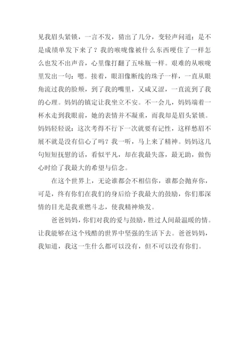 亲情无价作文900字.docx