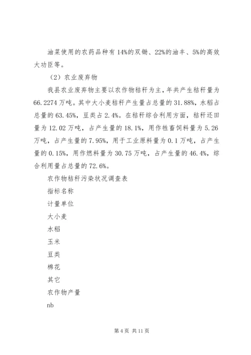 农村生态环境调研发言材料.docx