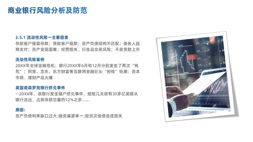 商务简约商业银行风险管理概述及思考PPT模板