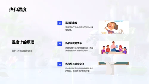 小学科学实验课PPT模板