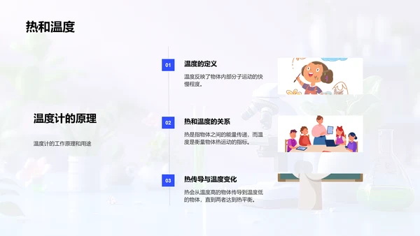 小学科学实验课PPT模板