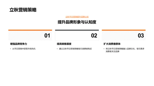 立秋营销策略PPT模板