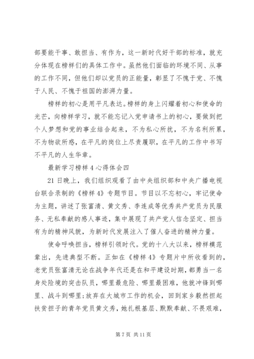 最新学习榜样4心得体会.docx