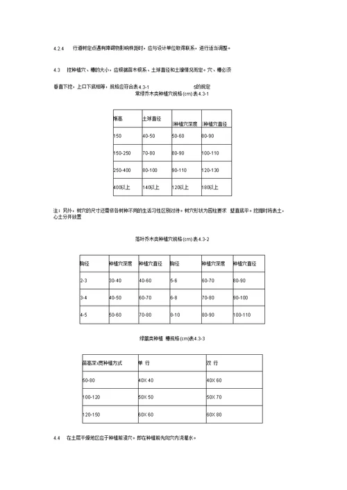 园林绿化工程的施工工序及其规范