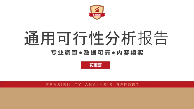 商业可行性分析报告通用PPT模板
