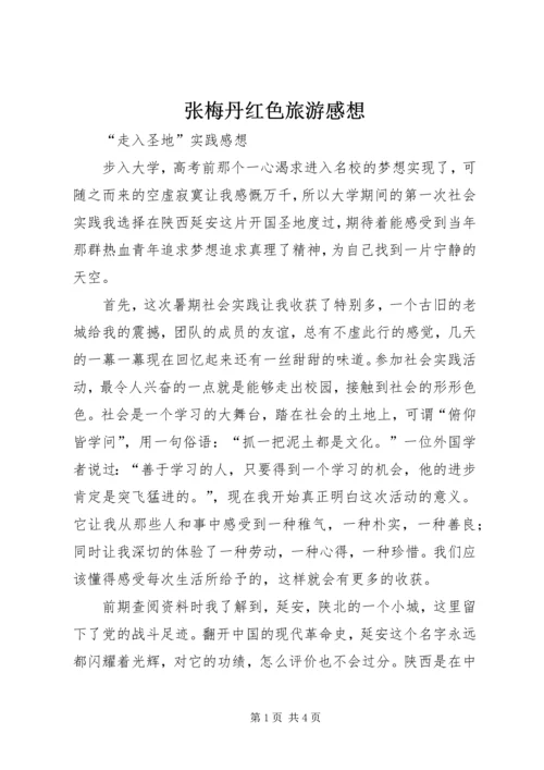 张梅丹红色旅游感想 (2).docx