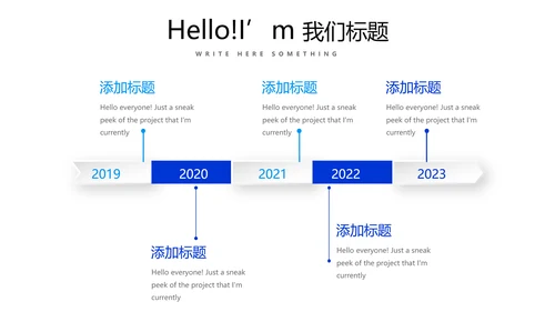蓝色时尚述职报告工作总结商务通用PPT动态模板