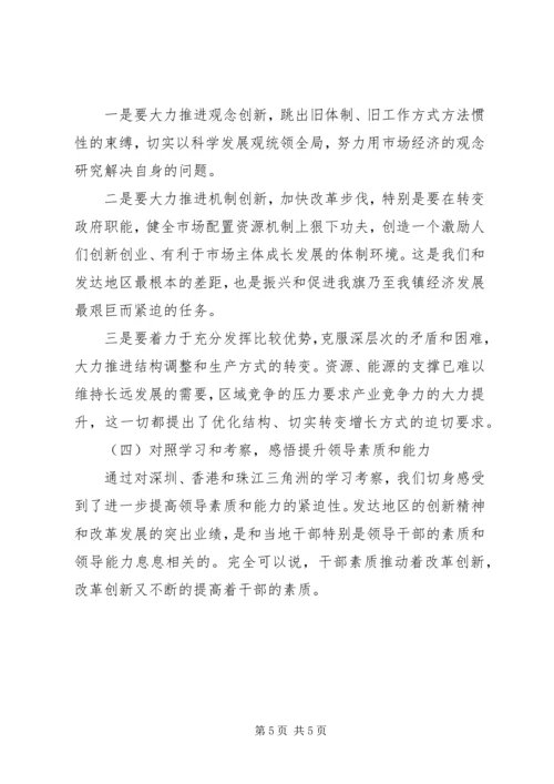 参加西部地区千名乡（镇）干部赴外地学习考察.docx