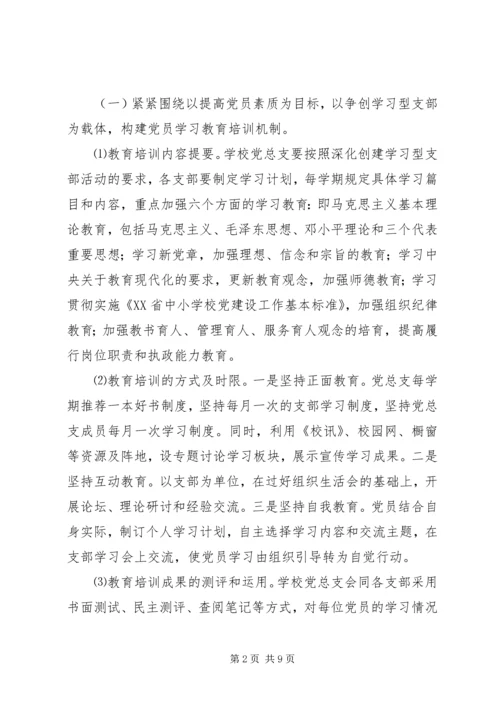 熟常中学党建工作计划.docx