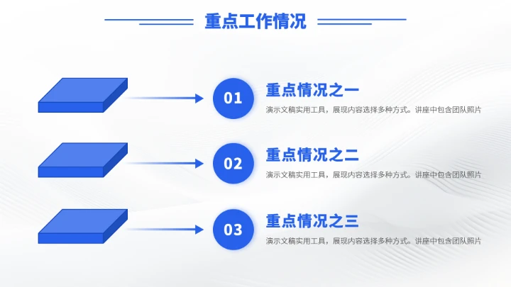 蓝色高端工作汇报述职年终总结PPT模板