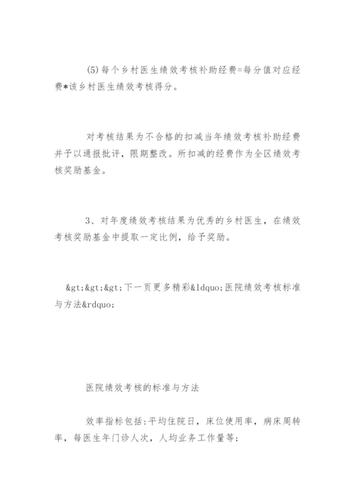 乡村医生绩效考核方案.docx