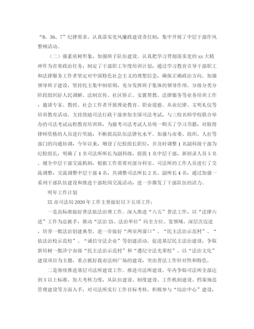 精编之市司法局工作总结范文三篇.docx