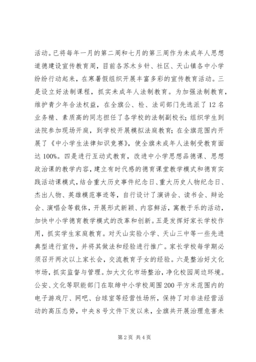 未成年人思想道德建设工作开展情况自查报告 (4).docx