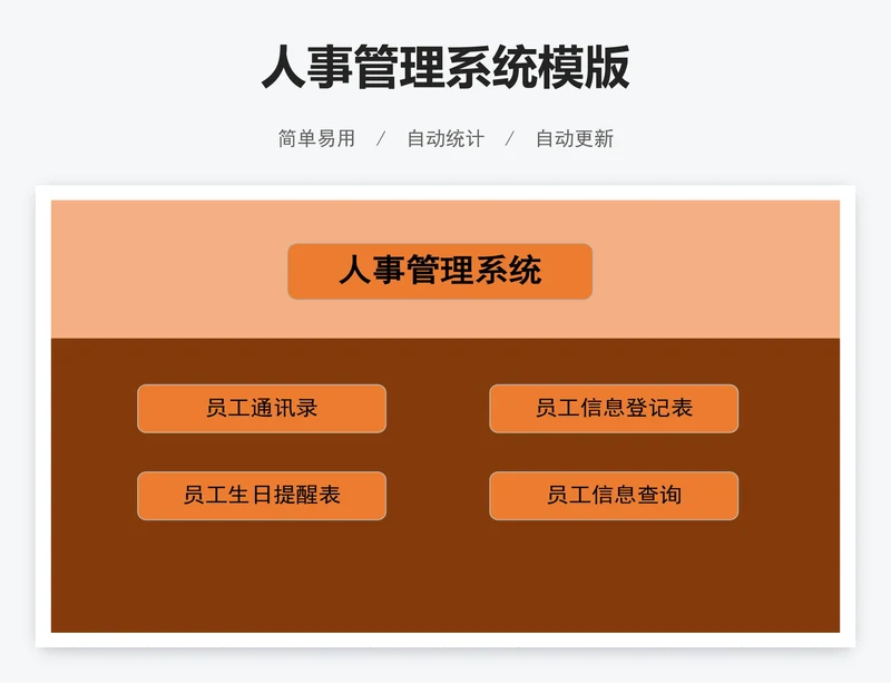 人事管理系统模版