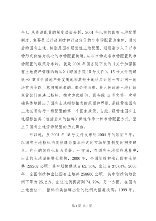 土地资源配置调研报告.docx
