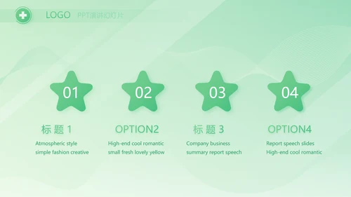 绿色医疗医药工作总结汇报动态PPT