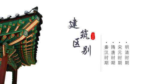 古建筑讲解中国风古典通用PPT模板