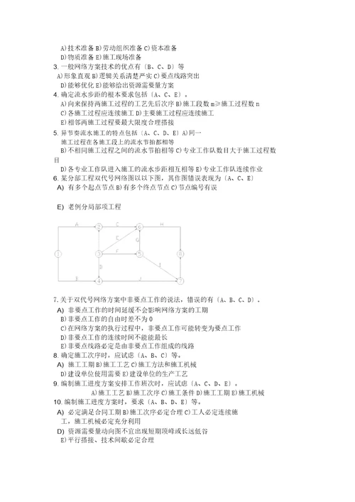 工程项目管理复习题1