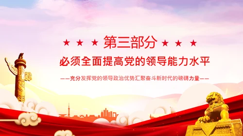 党的领导政治优势两个确立党课主题党日PPT