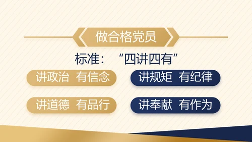 大气创意党建党支部述职报告动态PPT