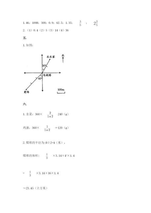 小升初数学综合模拟试卷（精选题）.docx