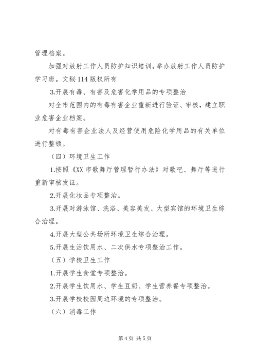 年全市卫生执法监督工作计划 (3).docx