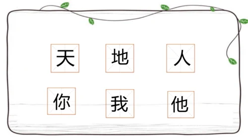 1 天地人   课件