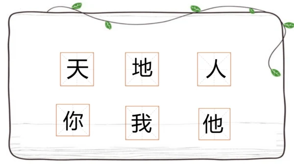 1 天地人   课件