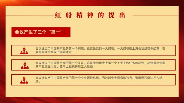 红色党政风红船精神党课