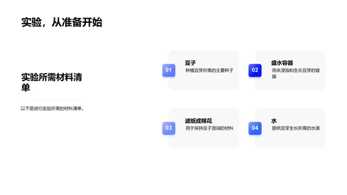 豆芽实验成果汇报PPT模板