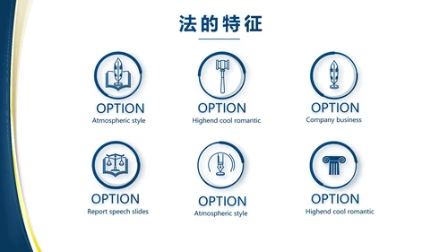 蓝色大气党建法律讲座工作总结PPT