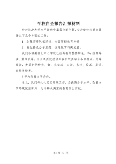 学校自查报告汇报材料.docx