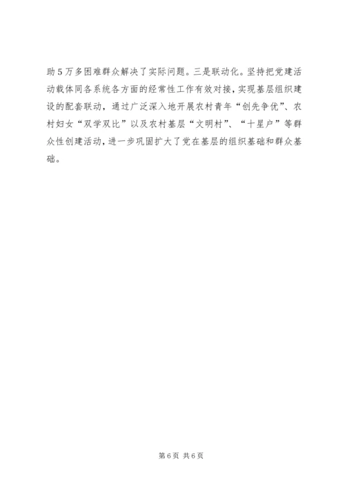 从创新中要活力和动力——市农村基层组织建设的新探索.docx