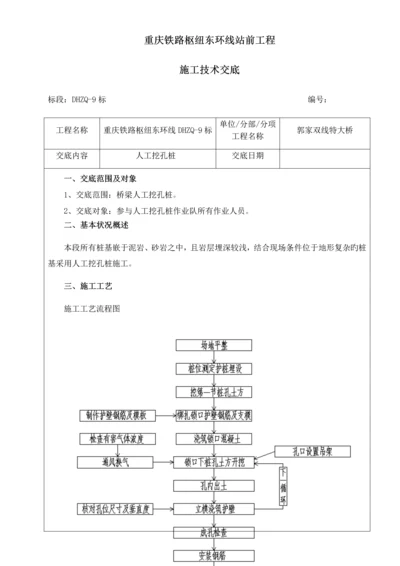 人工挖孔桩施工技术交底.docx