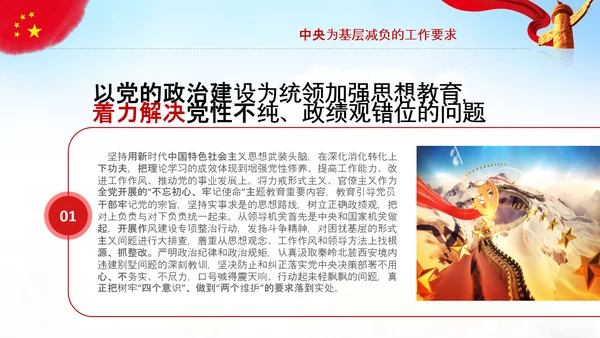 破解形式主义突出问题为基层减负PPT模板