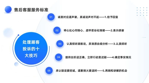 蓝色3D客服话术培训PPT客服培训