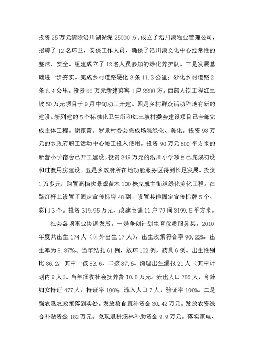农村基层组织建设专题述职报告