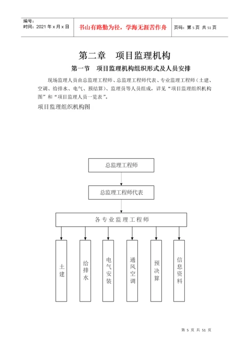 工业厂房消防工程-监理规划.docx