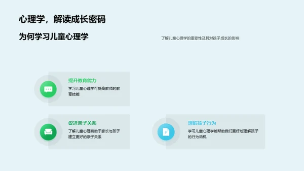 培育心理：孩子的成长密码