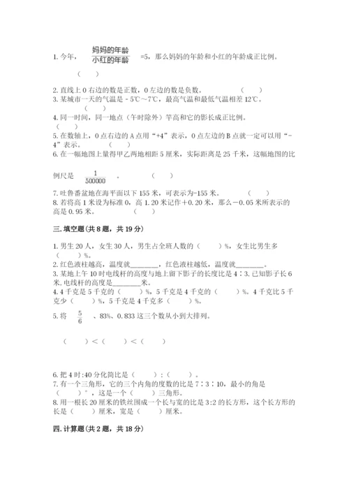 小学六年级下册数学期末卷含完整答案（各地真题）.docx