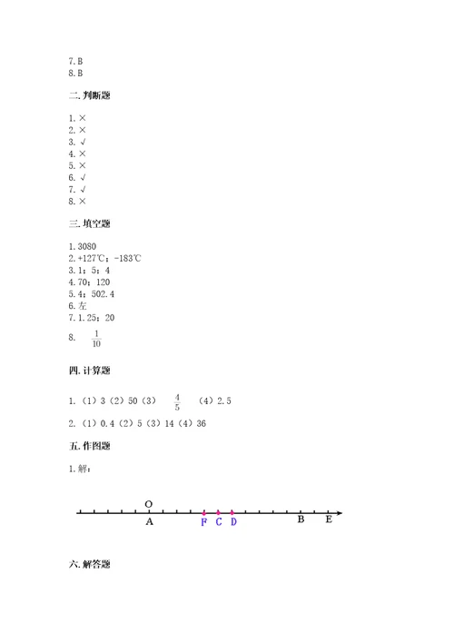 小学升初中数学试卷资料精华版